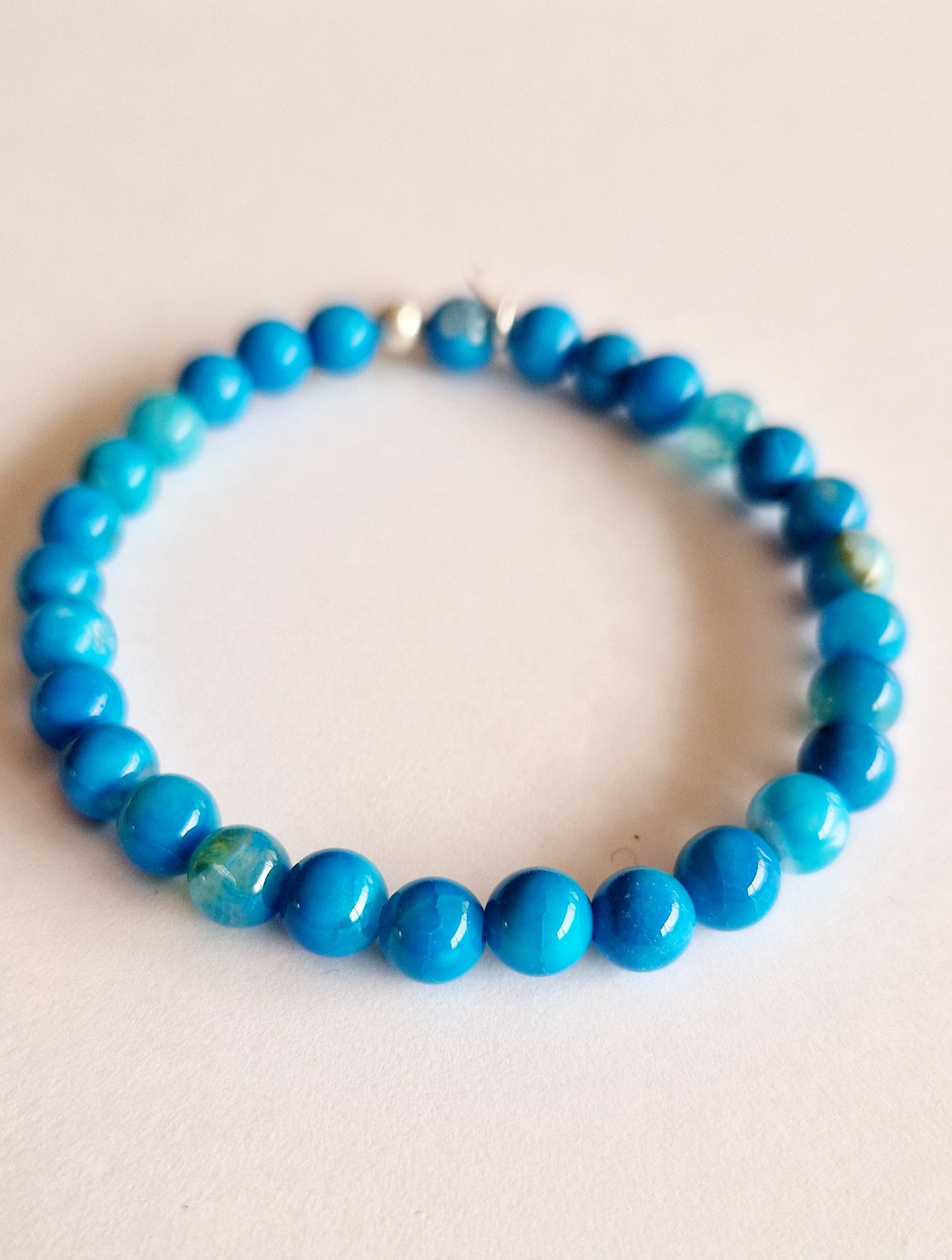 Les bracelets en pierres d'agate de 6mm