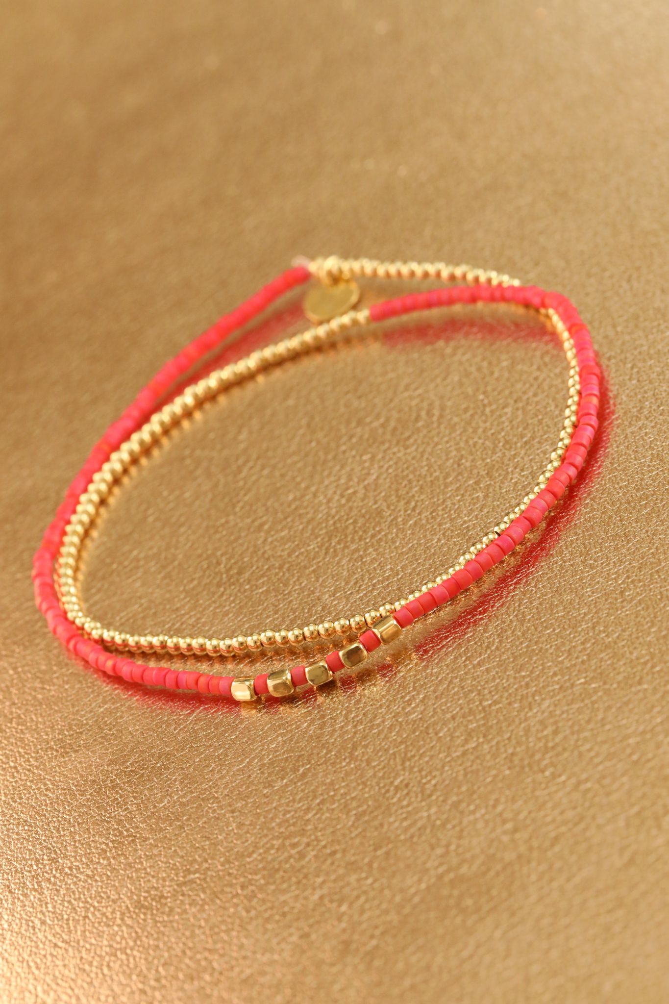 Bracelet double plaqué or