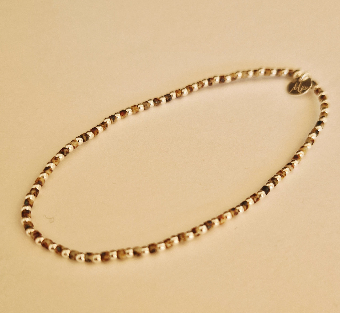 Le bracelet 1,8 argent et Miyuki Picasso