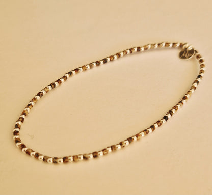 Le bracelet 1,8 argent et Miyuki Picasso