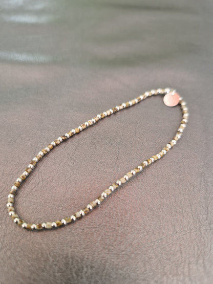 Le bracelet 1,8 argent et perles Miyuki