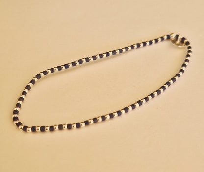 Le bracelet 1,8 argent et perles Miyuki