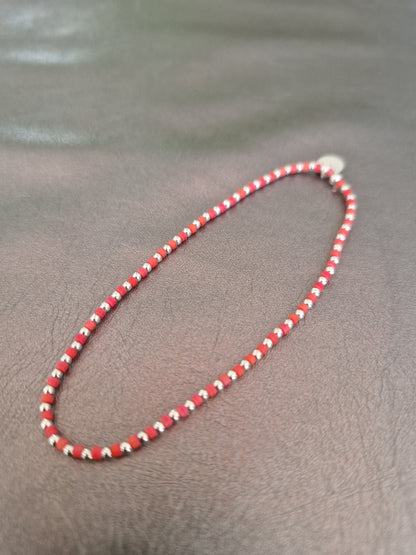Le bracelet 1,8 argent et perles Miyuki