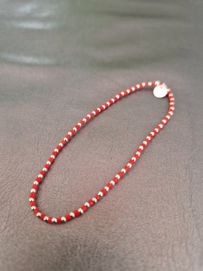 Le bracelet 1,8 argent et perles Miyuki