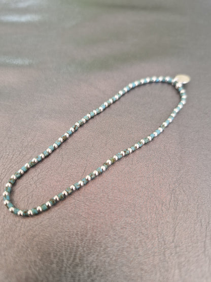 Le bracelet 1,8 argent et perles Miyuki