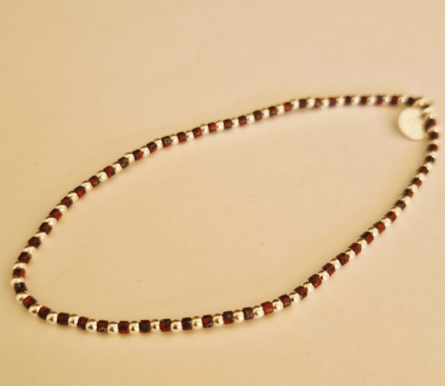 Le bracelet 1,8 argent et Miyuki Picasso