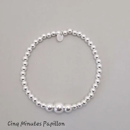Bracelet en argent 4mm dégardé