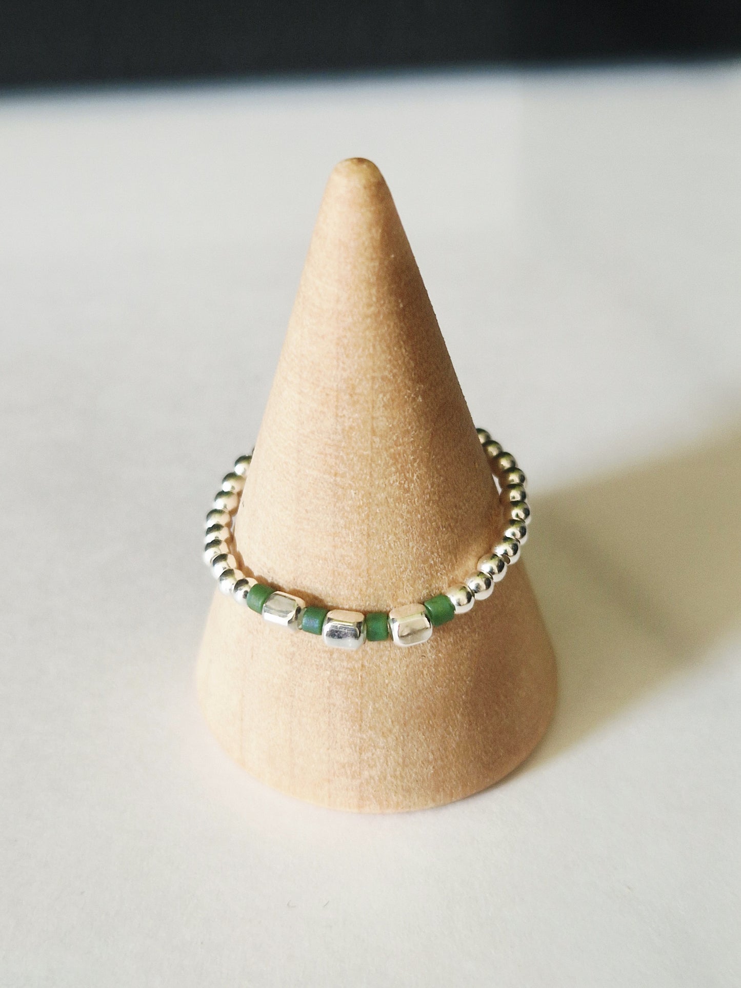 La bague cube argent