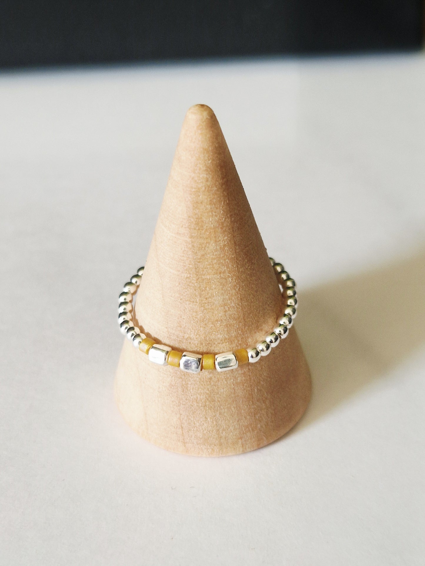 La bague cube argent