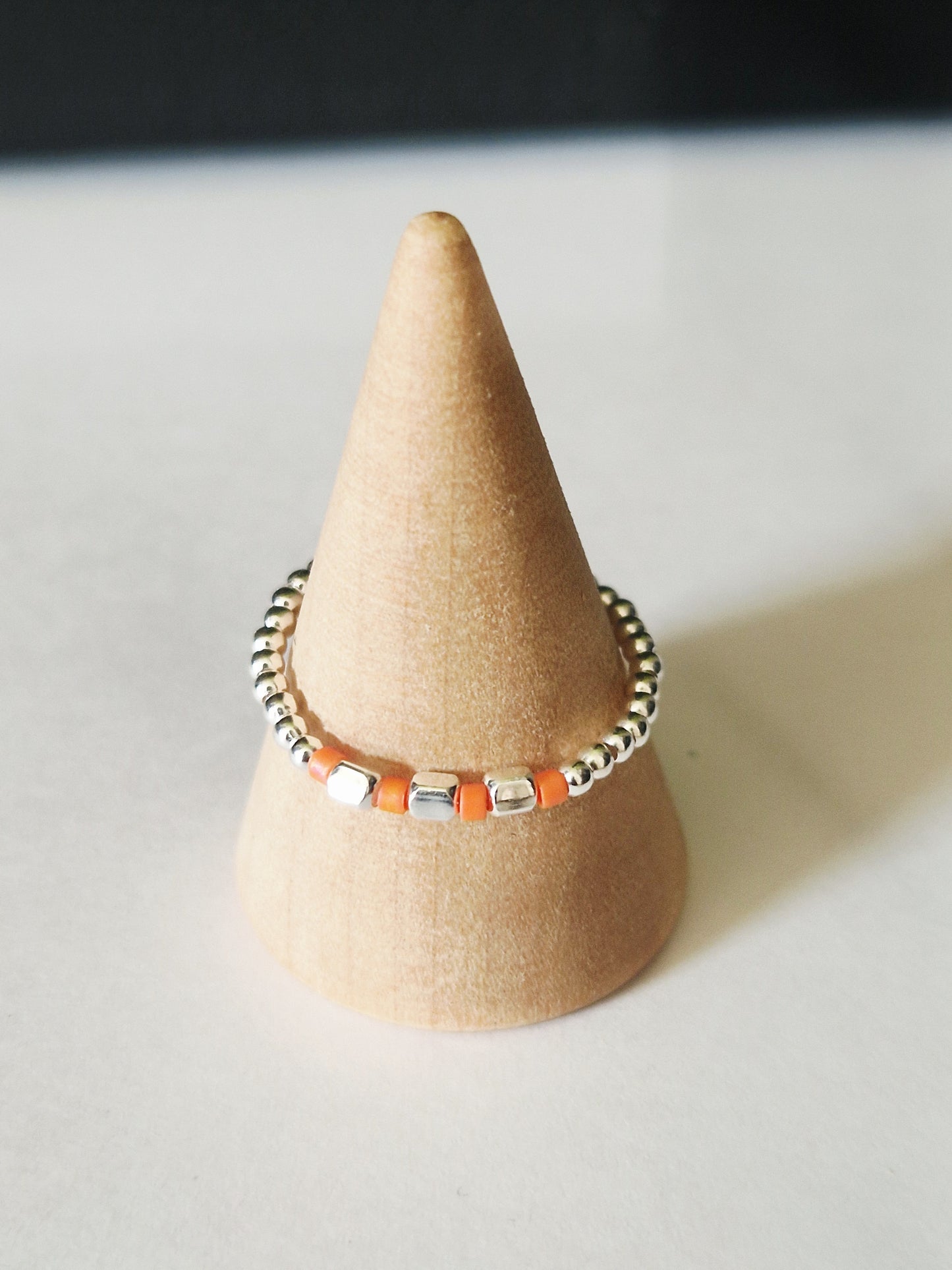 La bague cube argent