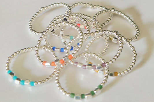 La bague cube argent