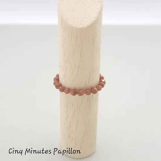Bague en gold sand stone