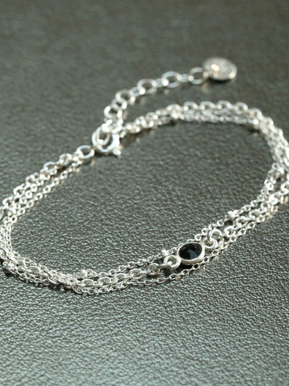 Ensemble de trois chaînes argent